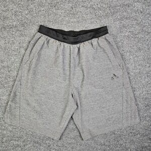 Adidas Climalite Training‎ Shorts Men's L Athletic Lightweight Gray 9" Inseam